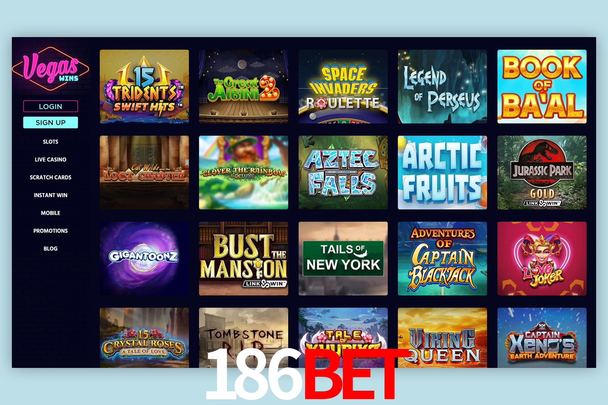 Responsive Design 186bet